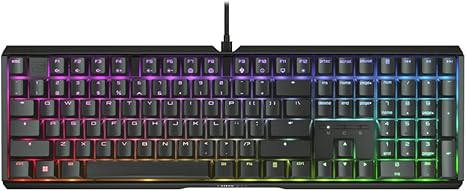 CHERRY XTRFY MX 3.1 Mechanical Wired Gaming Keyboard | New MX2A Switches (Black, MX2A Red)