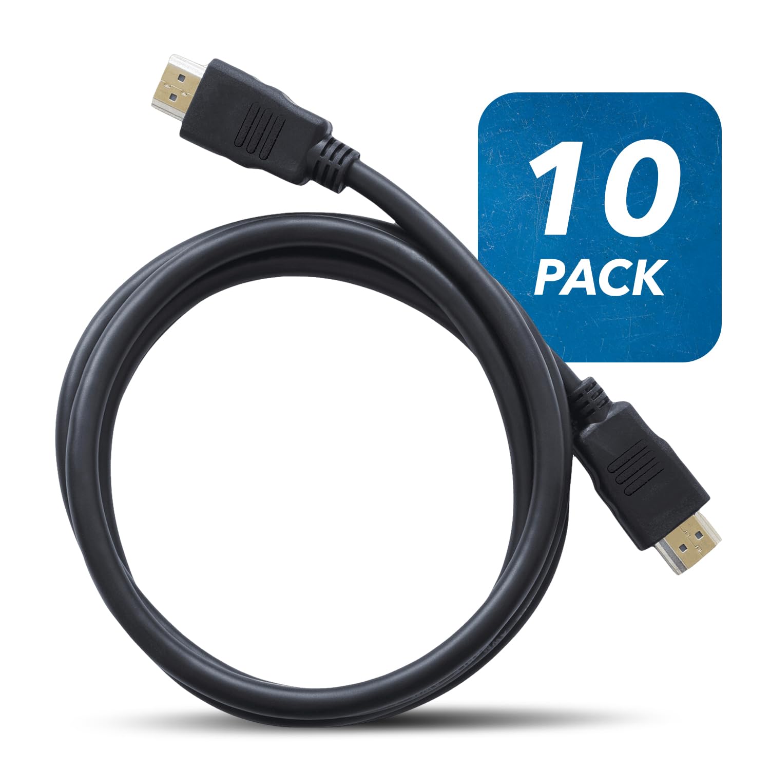 OREI Ultra High Speed 4kHDMI Cable 6ft – High-Speed 10.2Gbps, 3D, ARC, Ethernet – Premium 6ft HDMI Cable for TVs, Monitors, Home Theater & Gaming (10 Pack)